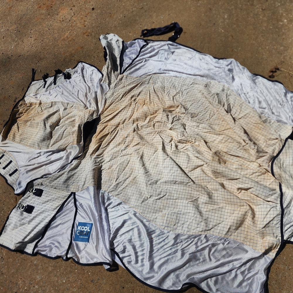 Kool Coat White Horse Fly Sheet - 75"